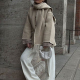 The Highland Fringe Coat & Scarf Set