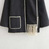 The Highland Fringe Coat & Scarf Set