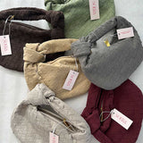 Woven Bag mini suede