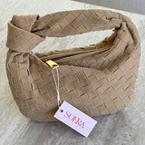 Woven Bag mini suede