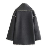 The Highland Fringe Coat & Scarf Set