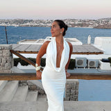 Venice Deep V-Neck dress