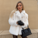 The Snowfall Elegance Faux Fur Coat