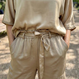 The Aurelia Satin Cargo (Includes the Signature Blouse as a Launch Gift)