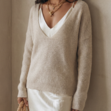 The Riviera Silk-Satin Maxi (Includes Free Cloud-Knit V-Neck)